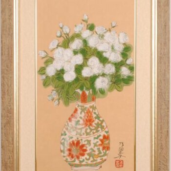 青木乃里子 白い薔薇