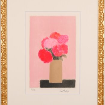 ベルナール・カトラン  ピンクとモーブ色の紫陽花