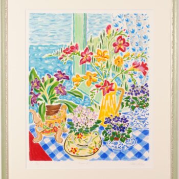 キャシー・ホワイティング 窓辺の花