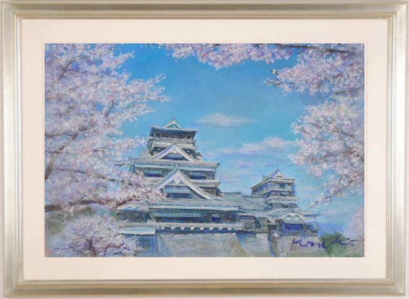 石井清  熊本城の春・A