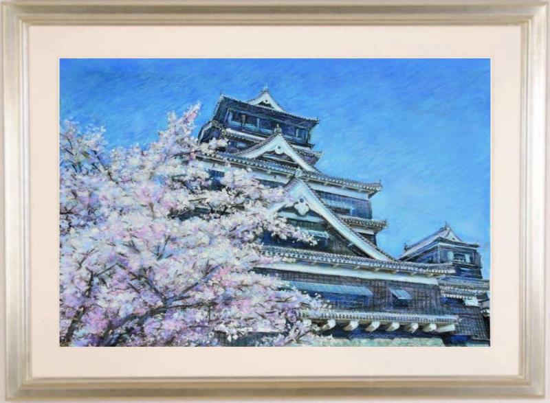 石井清  熊本城の春・C