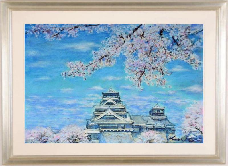 石井清  熊本城の春・D