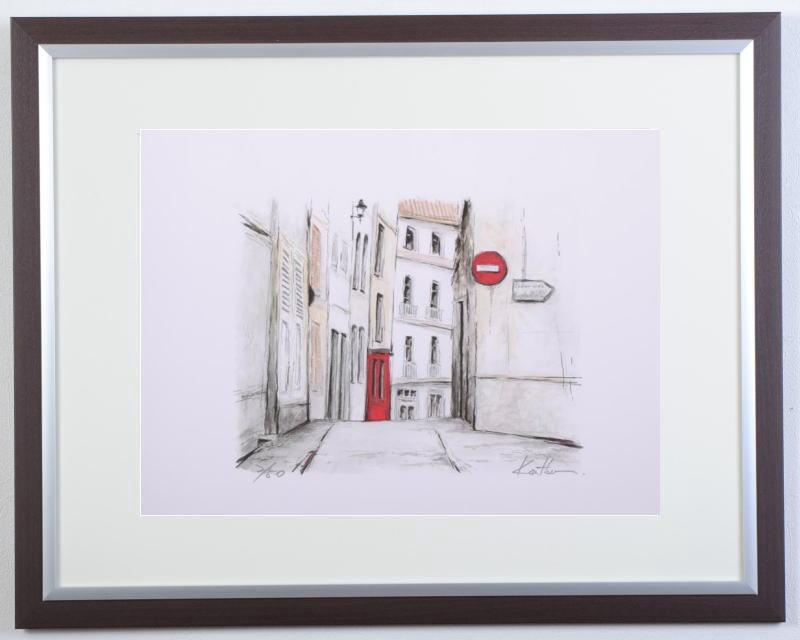 中野克彦 パリの路地裏の通り・G