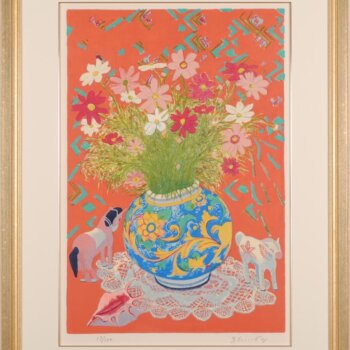進藤蕃  秋桜