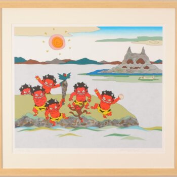 瀧下和之 桃太郎図鬼ヶ島で鬼退治