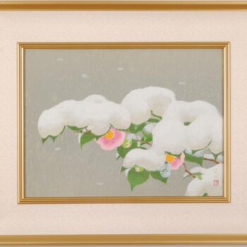 山口華楊  春雪
